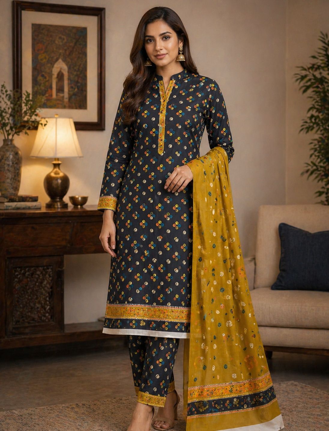 3 piece lawn suit in pakistan
